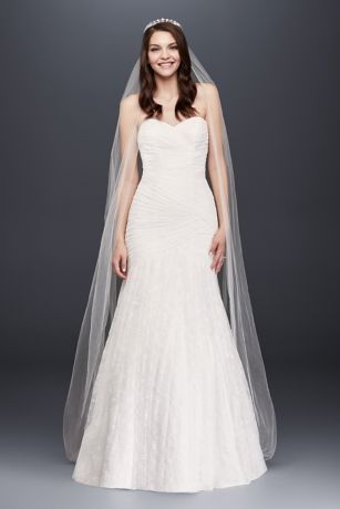 Allover Lace Mermaid Wedding Dress | David's Bridal